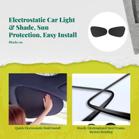 Attractive car window light barrier, privacy screen, solar protection, universal fit, side window shield