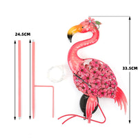 Iron Solar Flamingo Garden Light for Outdoor Lawn Decoration