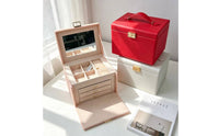 Jewelry Storage Box Multi-Compartment Jewelry Box with Drawers Structured Container for Women, Journeyers, Dressing Table, Bedroom