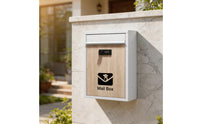 Modern Design Letter Box Large Capacity Lockable Outdoor Mailbox for Villa Entrance, Front Porch