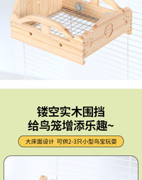 Wooden Bird Bed for Parrots and Budgies