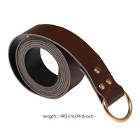 Rolled Construction Wide Belt Long Length Fashion Accessory