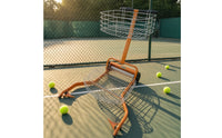 Tennis Ball Pickup Cart High-Capacity Tennis Ball Retriever Heavy-Duty Basket for Coaches, Schools, Coaching