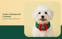 Plush Christmas Pet Scarf, Tree Soft, Winter Accessory