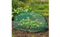Mesh Plant Cover with Ground Nails Low-Profile Garden Protector with Ground Stakes Lightweight Triangular Garden Cover for Vegetable Patches