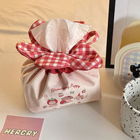 Cute 3D Bow Tissue Box Cover, Floral Print, Tabletop