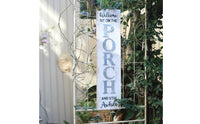 Porch Sign Whitewashed Wall Decor Rustic for Homeowners