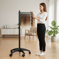Braiding Rack Stand Portable Rolling Hair Stand Tangle Untangled for Salon