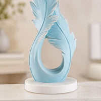 Feather Sculpture Light Luxury Bird Feather Ornament Gift Idea for Entryway