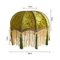 Tassel Lampshade Luxury Style Velvet Lamp Shade Decorative Tassels Fringe Floor Lamp Shade
