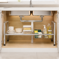 under-sink storage rack