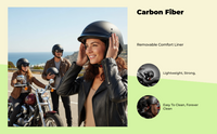Carbon fiber half helmet