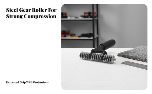 Creates Seamless Finish Carpet Seam Roller Efficient Adhesion Toothed Carpet Roller Heavy Duty Ergonomic Handle for Professional Installers, Flooring Contractors, DIYers, Floor Installation, Home Improvement, Job Sites, Commercial Areas