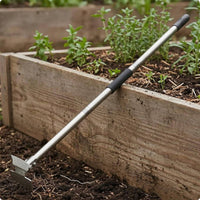 2 in 1 Hoe and Rake Threaded Connection Outdoor Hand Tool 120 Cm