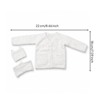 Doll Cardigan with Camisole Fuzzy Clothing Furry for Photo Shoots