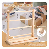 Wooden Ribbon Organizer Easy to Organize Wood Ribbon Organizer Burrsmooth Finish