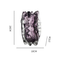 Gradient Glass Vase Handmade Two Tone Glass Vase for Model Room