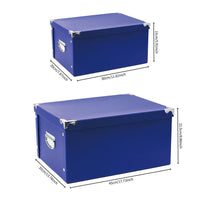 Foldable Paper Storage Box with Lid