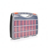 Hardware Organizer Translucent Tool Box with Secure Portable for DIYers