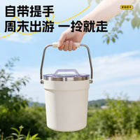 Stainless Steel Ice Bucket with Lid for KTV, Bar, Commercial Use, Champagne and Beer Cooling, Home Insulated Ice Bucket