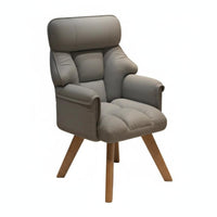 Upholstered Rotate Chair with Wood Legs Comfortable