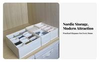 3 Pieces Drawer Divider Set Space Saving Closet Organizer easy to clean for Families