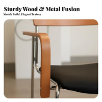 Metal Frame Armchair Modern & Design Dining Chair Versatile Use Ergonomic Design for Adults, Living Room, Home Office