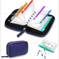 新品aterproof Pill Pouch Set防水药丸药盒袋套装迷你袋收纳袋