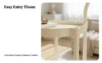 curved-endd End Table Space-Saving Nightstand Multi-Functional for Adults, Students