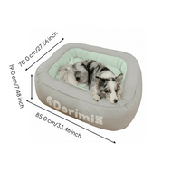 Orthopedic dog bed with removable cover