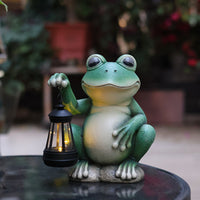 Outdoor Solar Light Resin Gnome Statue Lawn Decoration
