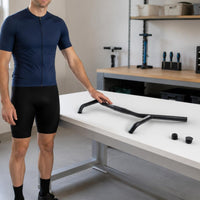 Pi Shape Handlebar 180° Rotation Extension Handlebar Rustproof for Road Cycling
