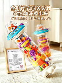 跨境新款儿童飞碟闯关发射塔益智闯关大作战亲子互动婴儿玩具