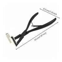 Hair Weft Pliers White Jaw Pads Hair Extension Tool
