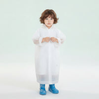 Raincoat Waterproof Hooded Rain Poncho Translucent for School Commute, Toddlers