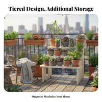 Small Wooden Pedestal sturdy Wood Low Wooden Bench Rustic and aesthetic for Living Room