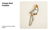 Decorative Bird Mirror Bird-Shaped Mirror Sculptural Angular Design
