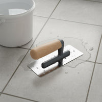 Wear-Resistant Stainless Steel Plastering Trowel Thickened Blade Beech Wood Handle Trowel Long-Lasting Flat Masonry Spreader Provides Even Finish for Plasterers, Construction Workers, DIY Enthusiasts, Home Renovation, Floor Leveling, Tile Setting