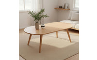 Minimalist Design Solid Wood Tea Table Sturdy Rectangular Coffee Table Easy to Clean Living Room Furniture for Small Apartment
