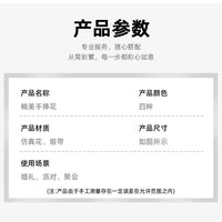 西式婚礼手捧花仿真玫瑰PE手捧花束复古麻绳手扎花束伴娘手捧假花