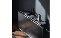 Tv Top Shelf Metal Monitor Top Shelf Perforated for Living Room