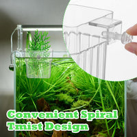 8 Pieces Transparent Acrylic Aquarium Bracket with Hooks for Fish Tank Decoration and Hydroponic Plant Hanging Basket