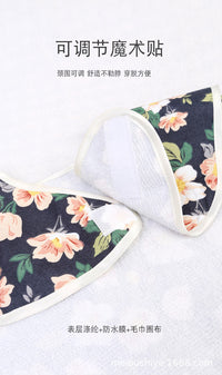 Adult Waterproof Bib for Elderly, Polyester-Cotton, Large Size