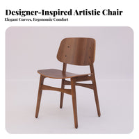 Woven Cord Seat Chair Nordic and Aesthetic Dining Seating Sturdy Wood Frame Floor Protection Pads for Adults, Homeowners, Hotel