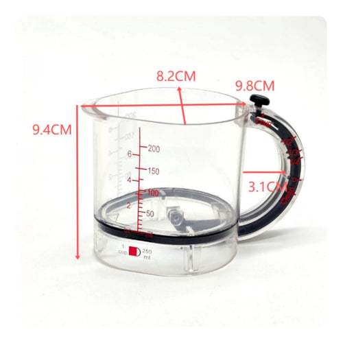 Multi-Purpose Measuring Cup Easy to Clean Adjustable Measuring Cup for Cooks