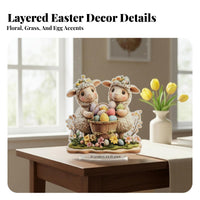 Easter Sheep Decoration Cute Creature Design Cartoon Lamb Table Ornament