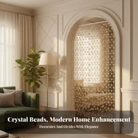 Beaded String Curtain Transparent Design Room Divider Decorative for Homeowners