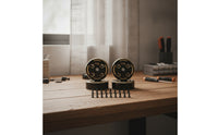 2 Pieces RC Crawler Weights with Screws Black Electroplated Brass Wheel Weights Hardware Anti-Rollover Bolt-on for Trail Tuning
