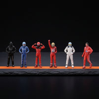 6 Pieces Resin Figure Standing 1/64 Scale Figure Display Ready Figures for Hobbyists, Dioramas