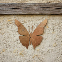 12 Pieces Vintage Butterfly Wall Art Rust Finish Outdoor Decoration Handcrafted for Garden